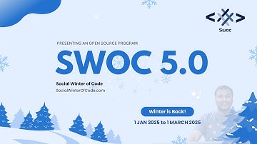 SWoC 2025 Opening Ceremony | Kicking Off the 5th Social Winter of Code | Praveen Kumar Purushothaman