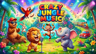 Crazy Jungle Music For Kids || Kids Poem Video 🌴🦁