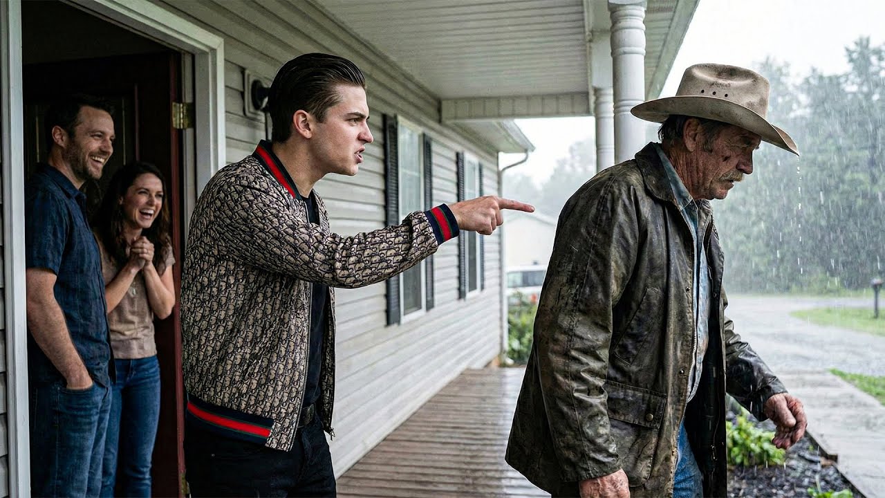 Filho Mimado Expulsa Pai Criador De Gado De Casa Em Meio A Tempestade Para Humilhá-lo Com Os Amigos