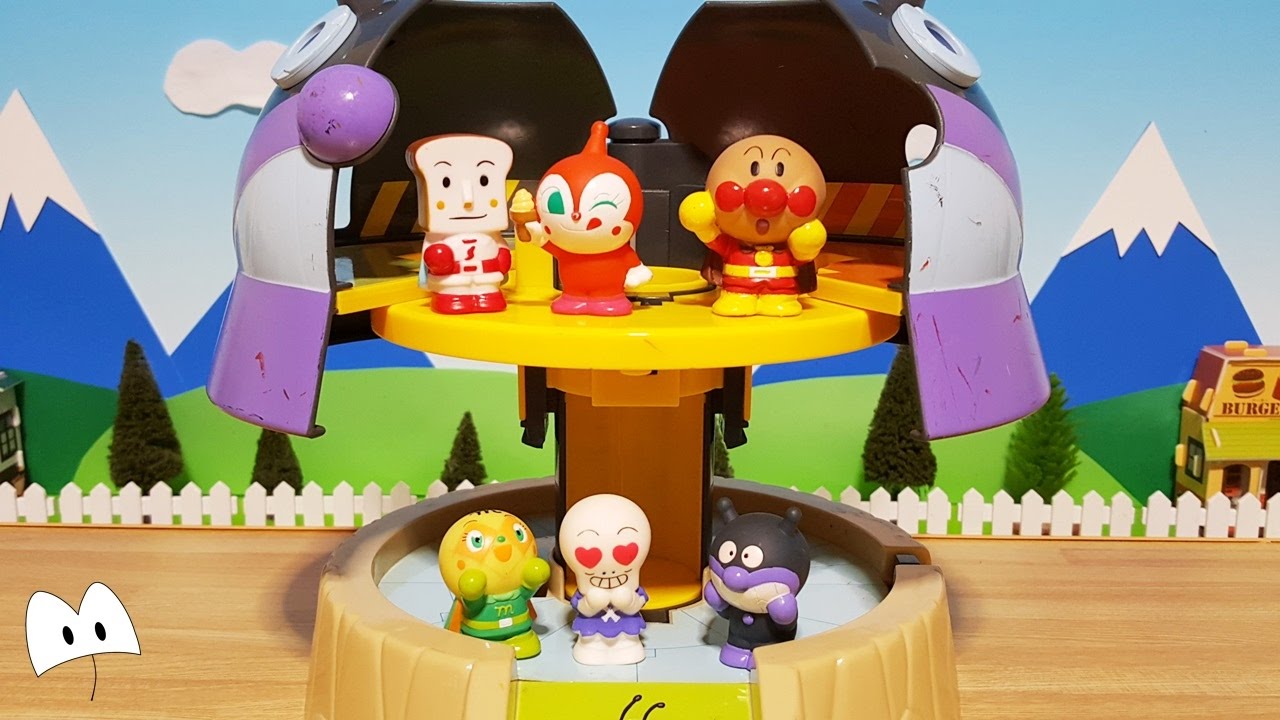 Anpanman anime & toys gimmicks filled with germs Castle Hi! Who