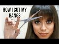How I Cut My Bangs // Wispy + Straight Across