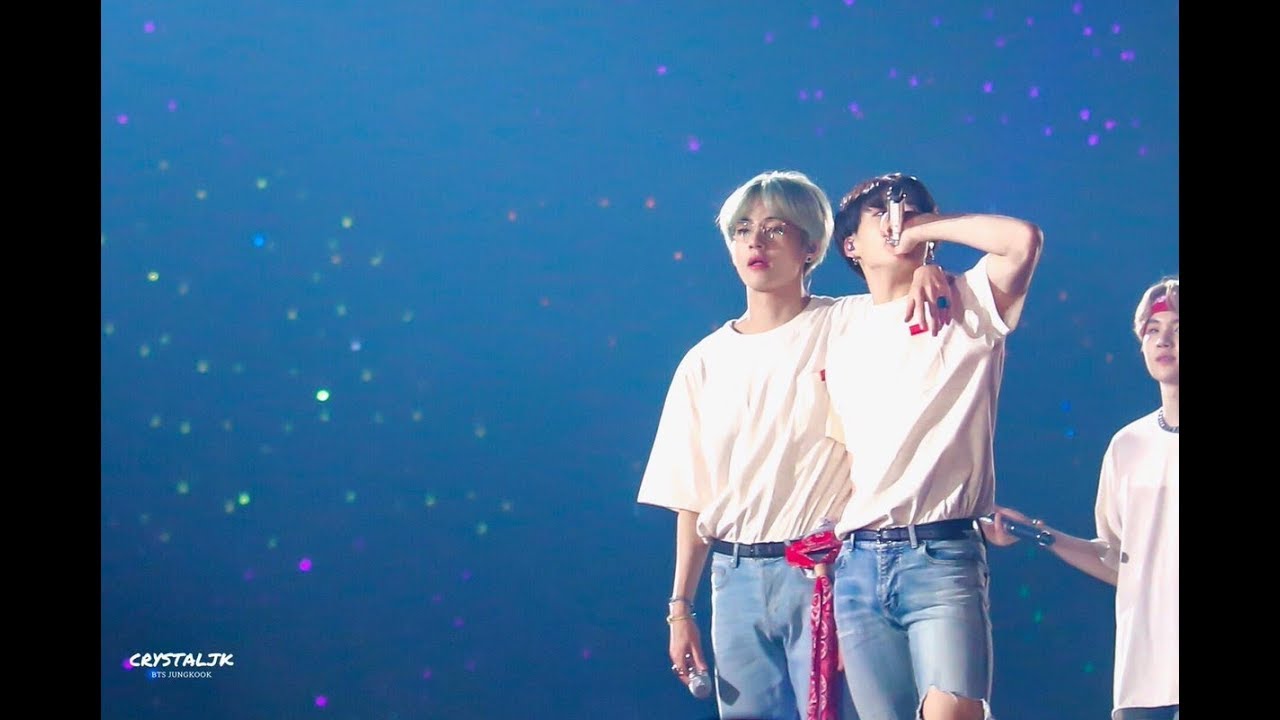 Did Jungkook really see the kookv slogan? (Taekook vkookv concert interaction analysis)