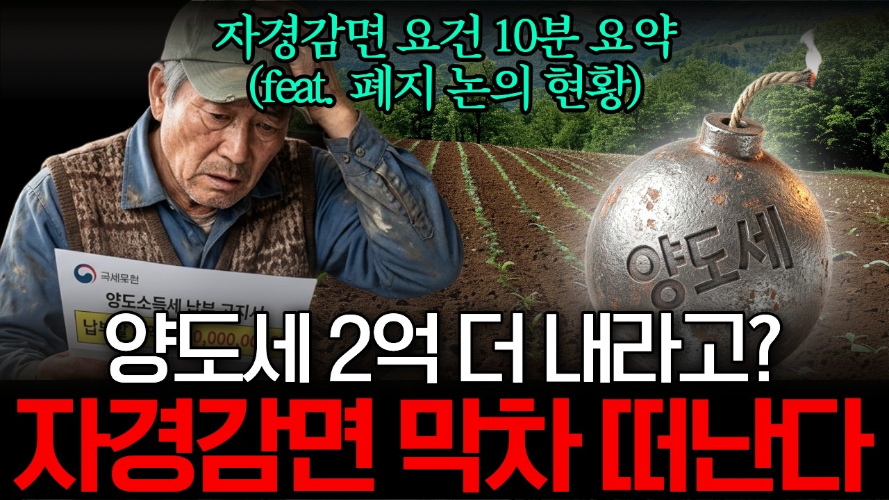 "아직도 농지 보유 중이신가요?" 농지 팔기 전에 반드시 봐야 할 5가지. 8년 자경감면 안 되면 양도세 2억 더 냅니다(feat. 폐지 논의 현황)