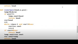 Python Singly Linked List | Insert & Delete at Specific Position (DSA)