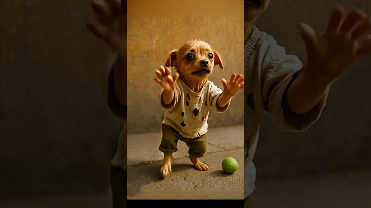 The poor puppy didn't have cash to buy ball so, his rich friends making fun of him #animahal