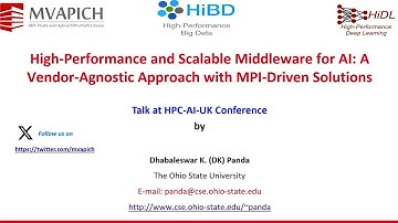 Leicester 2024   High Performance and Scalable Middleware for AI: A Vendor Agnostic Approach