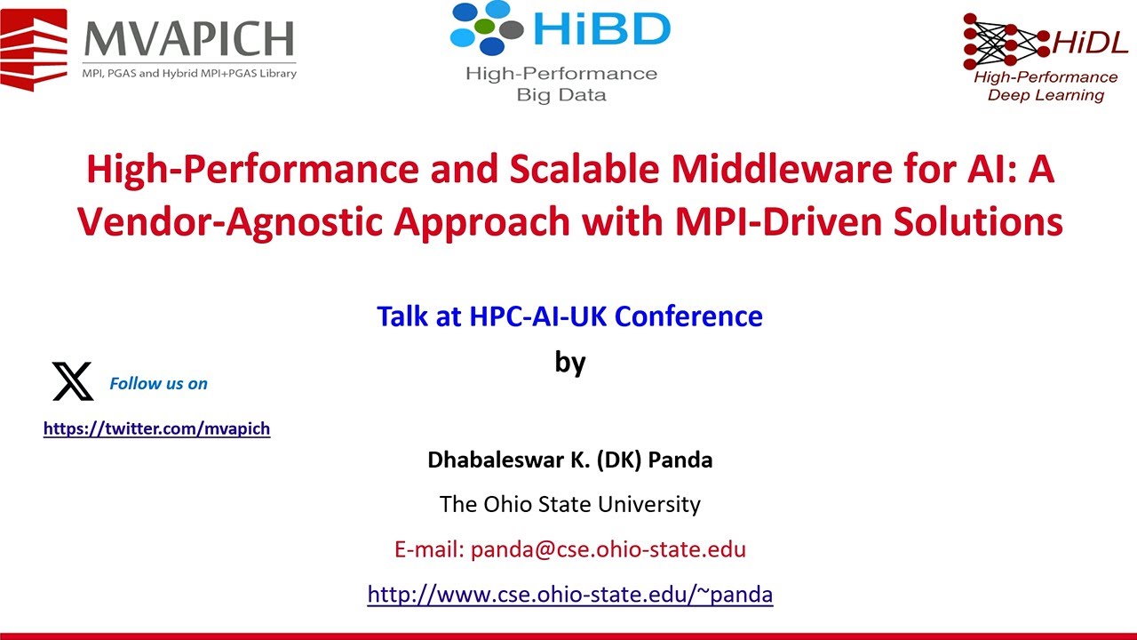 Leicester 2024   High Performance and Scalable Middleware for AI: A Vendor Agnostic Approach