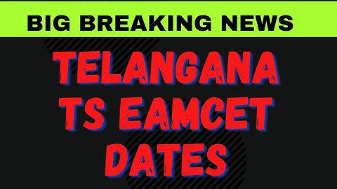 TS EAMCET 2021 exams latest updates💥✌