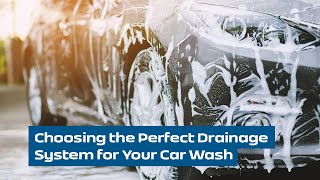 Slot Drain Car Wash Drainage Layout