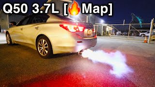 Infiniti Q50 3.7L Fire Map  [Fabricated Single Exit Cold Start, How to & ]