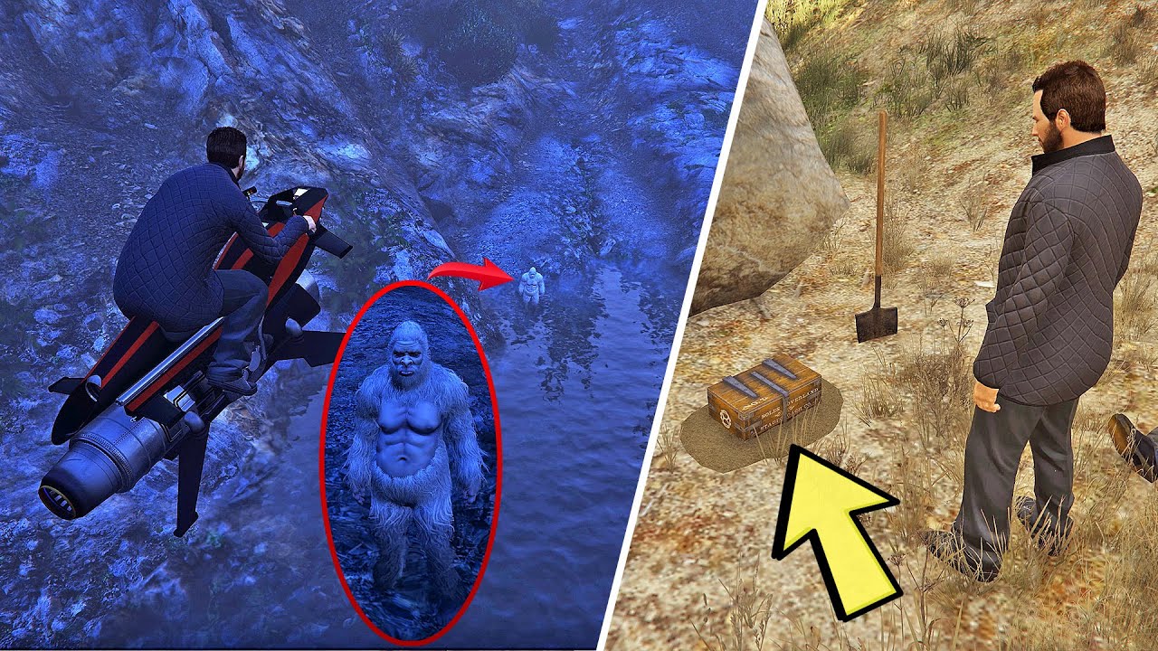 رحلة البحث عن وحش الغابة وفتح الكنز النادر في قراند أونلاين | GTA Online Secret Beast Treasure