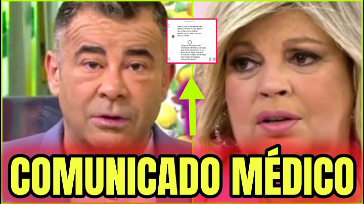 🔴​ TERRIBLE COMUNICADO MÉDICO de Jorge Javier Vázquez CONFIRMA el PEOR PRESAGIO a Terelu Campos