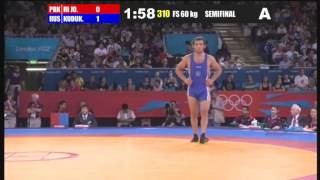 SEMIFINAL Freestyle 60 Kg (PRK) Jong Myong RI (RUS) Besik KUDUKHOV