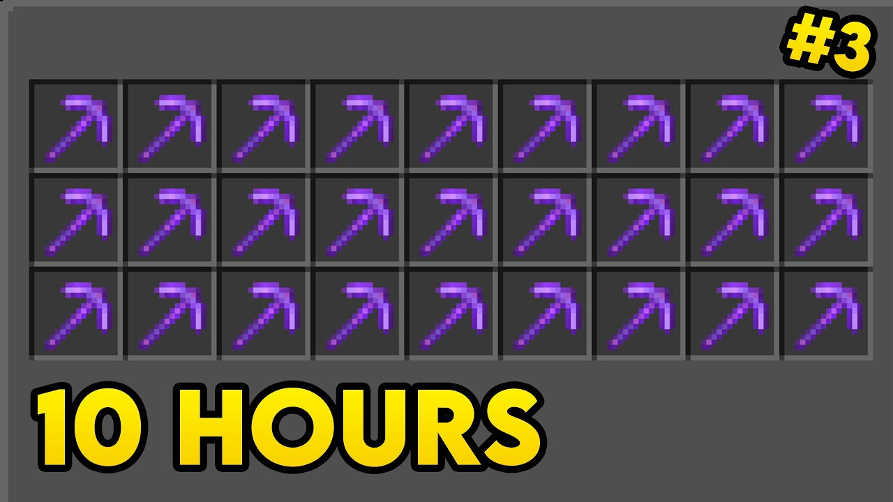 Getting 27 Netherite Pickaxes in Minecraft Hardcore - YouTube