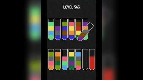 Water sort puzzle level 563