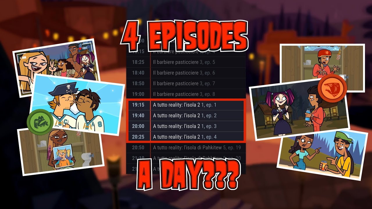 4 EPISODES A DAY? SCHEDULE FOR THE NEW TOTAL DRAMA SEASON Total