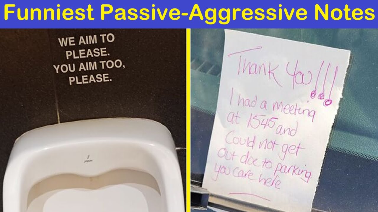 The Funniest Passive-Aggressive Notes Ever Left Behind | Happy And Fun ...