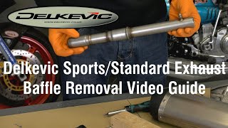 Delkevic Sport Standard Regular Exhaust Baffle Removal Help Video