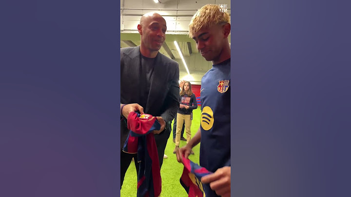 Lamine Yamal 🤝🏼 Thierry Henry 💙❤️ #fcbarcelona #lamineyamal #thierryhenry