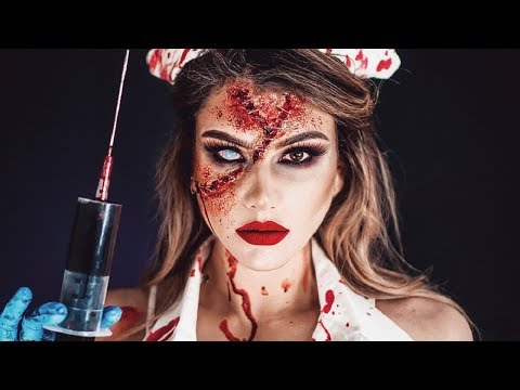 NURSE MAKEUP TUTORIAL | DIY NURSE COSTUME / HAT & HAIR!