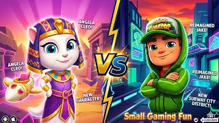 Talking Tom Gold Run NEW UPDATE vs Subway Surfers City | All Levels Walkthrough 2026 (Android/iOS) screenshot 2