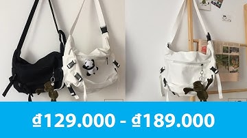 Túi Đeo Chéo Canvas Cỡ Lớn Thời Trang Hàn Quốc Học Sinh Sinh Viên Đi Học , Đi Chơi - Đã Bán 2000 cái