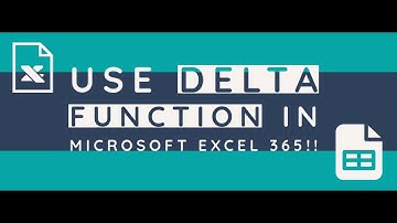 How to Use Delta Function in Excel 365? GEEKEXCEL!