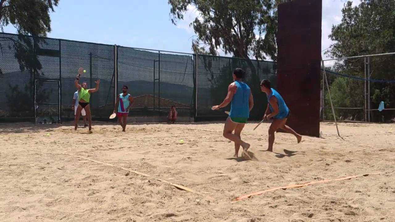 Greek Beach Racket Minas Duras Peri Panos (Porto Rafti 27-5-2012) - YouTube