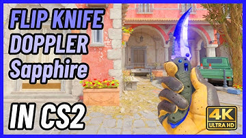 ★ CS2 Flip Knife Doppler (Sapphire) | CS2 Knife In-Game Showcase [4K]