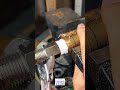Applying PTFE tape to brass threads for a watertight seal