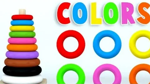 Learn Colors with Color Stack Rings and More Colours Videos for Children.