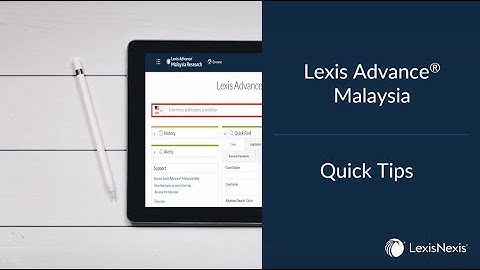Quick Tips | Lexis Advance: Setting Up Alerts