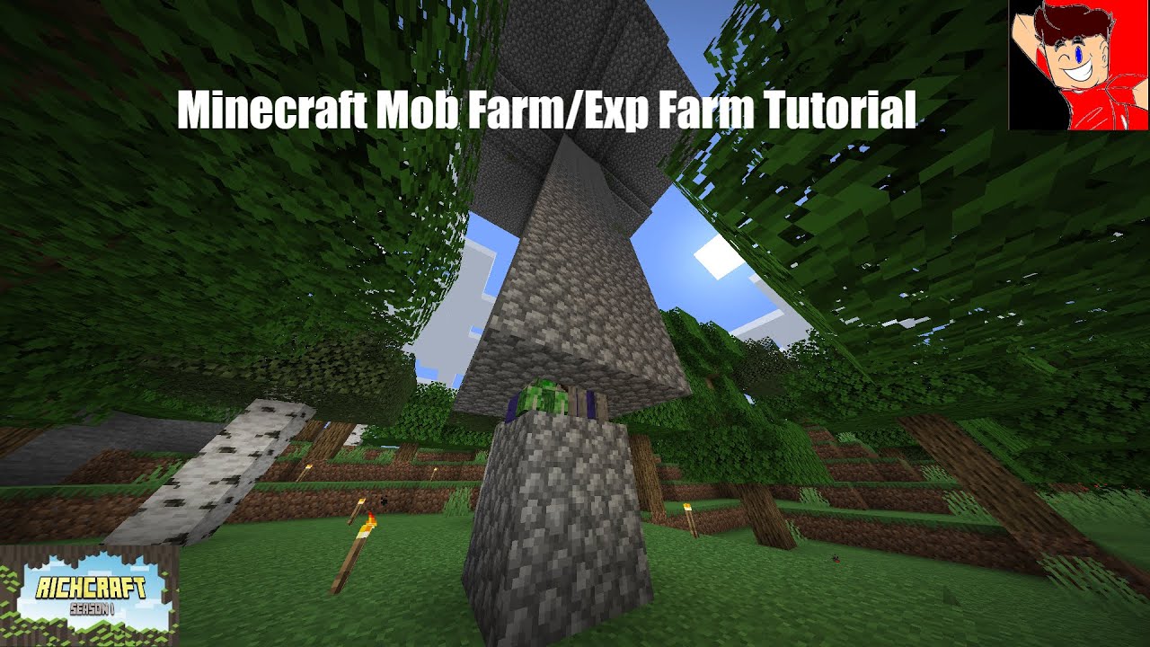 How To Build A Mob Farm/Exp Farm In Minecraft Tutorial 