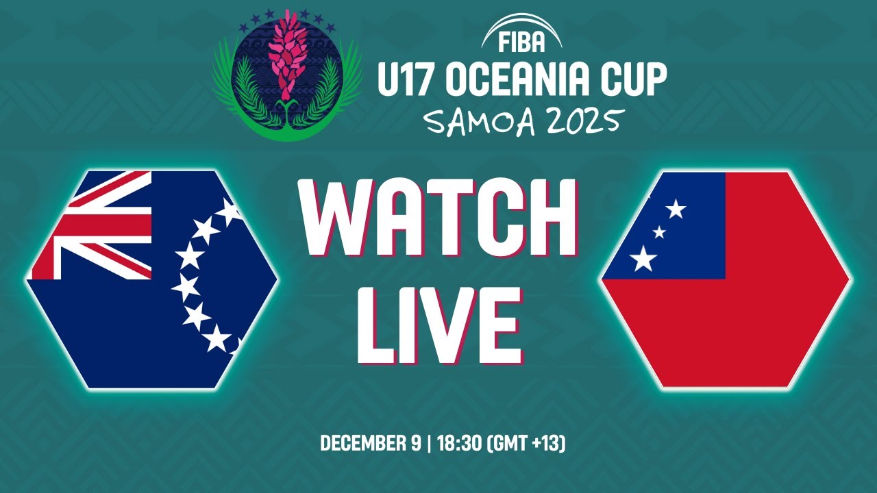 Group Phase | Cook Islands v Samoa | Full Basketball Game | FIBA U17 Oceania Cup 2025