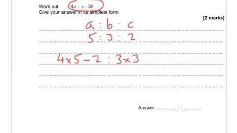 AQA Further Maths GCSE 2015 Paper Q2 - Ratio