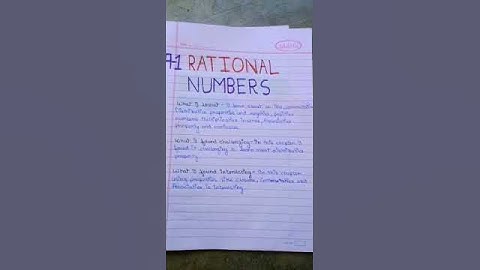 Class 8 cbse maths rational numbers !learner