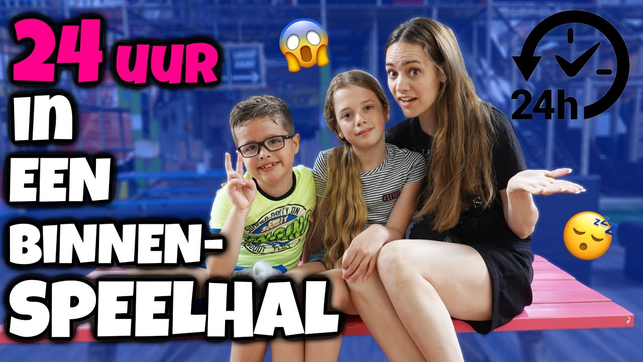 24 UUR MET HET HELE GEZIN OVERLEVEN IN DEZE HAL !! - Broer en Zus TV #482