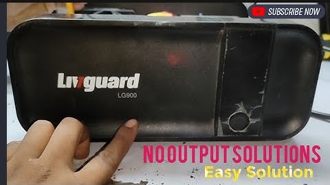 livguard inverter no output problems repair