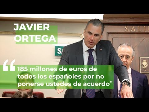 “185 millones de euros de todos los españoles por no ponerse ustedes de acuerdo”