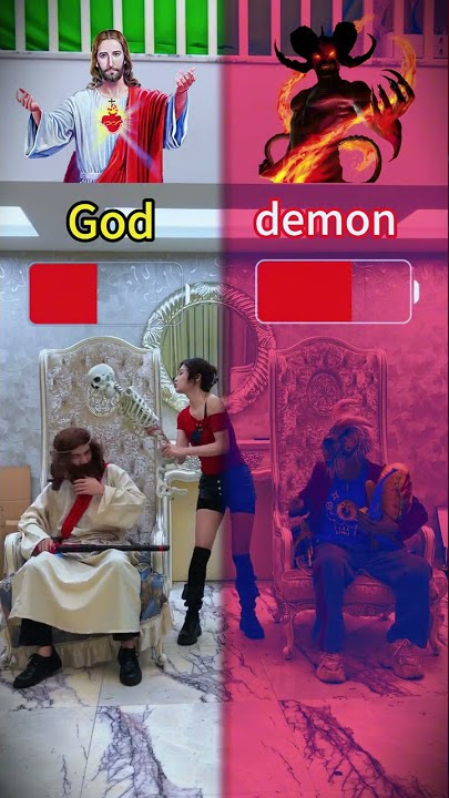 God has defeated the devil#Jesus#christ#Daemon
