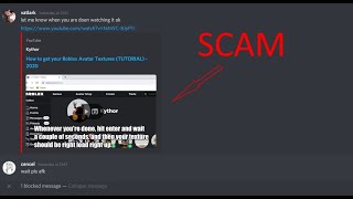 ROBLOX Javascript scam. Really dangerous scam!