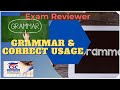 Grammar and Correct Usage - Reviewer