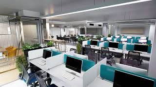 3D Walkthrough of Office Interior