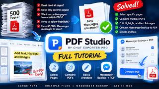 How to Extract, Combine & Edit PDF Pages + Convert Messenger Backup to PDF screenshot 3