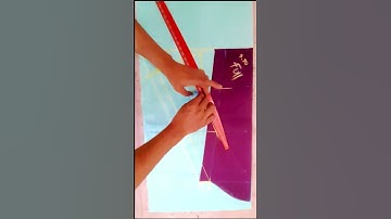 Straight long bell sleeve cutting