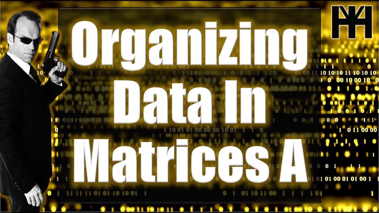 1st Sec | Organizing Data In Matrices A | Unit 1 Lesson 1 Part 1 - YouTube