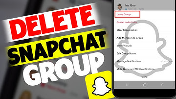 How to Delete Snapchat Group | How to Delete Snapchat Group I Created 2022