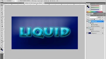 Video Tutorial Adobe Photoshop Trick How to Do Liquid Text Effect