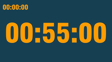 55 minute timer (with end alarm, time elapsed and progress bar)