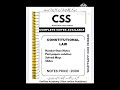 css constitutional law lectures | css constitutional law preparation